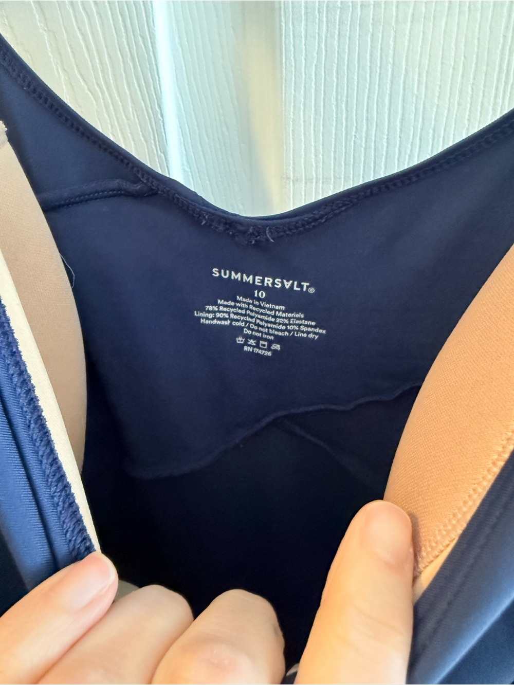 SUMMERSALT navy the perfect wrap one piece - Picture 3 of 5